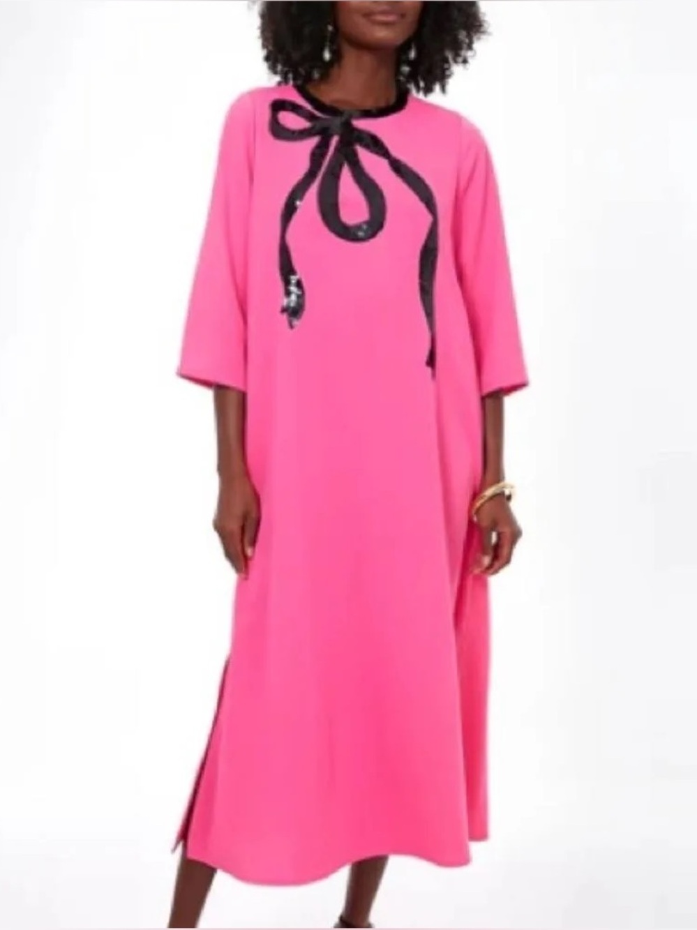 Tuckernuck Electric Pink Jamie Bow dress-Like New
